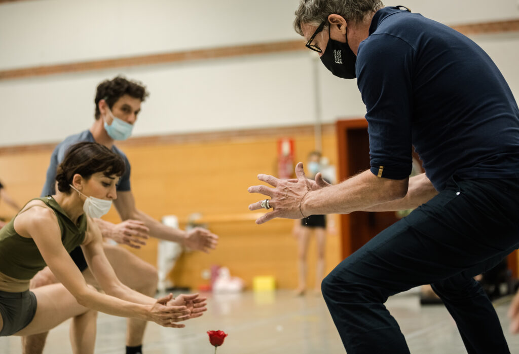 Momento del ensayo de 'Remanso' con Nacho Duato