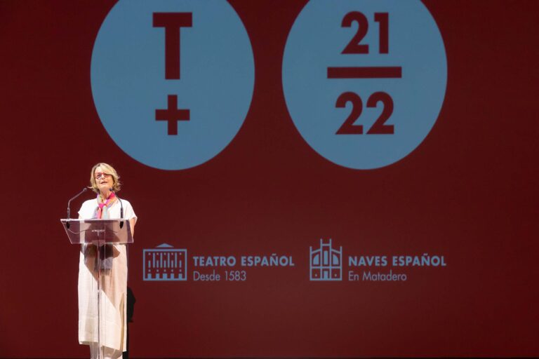 Natalia Menéndez, directora del coliseo madrileño, durante la presentación