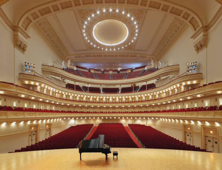 Imagen interior del Carnegie Hall de Nueva York