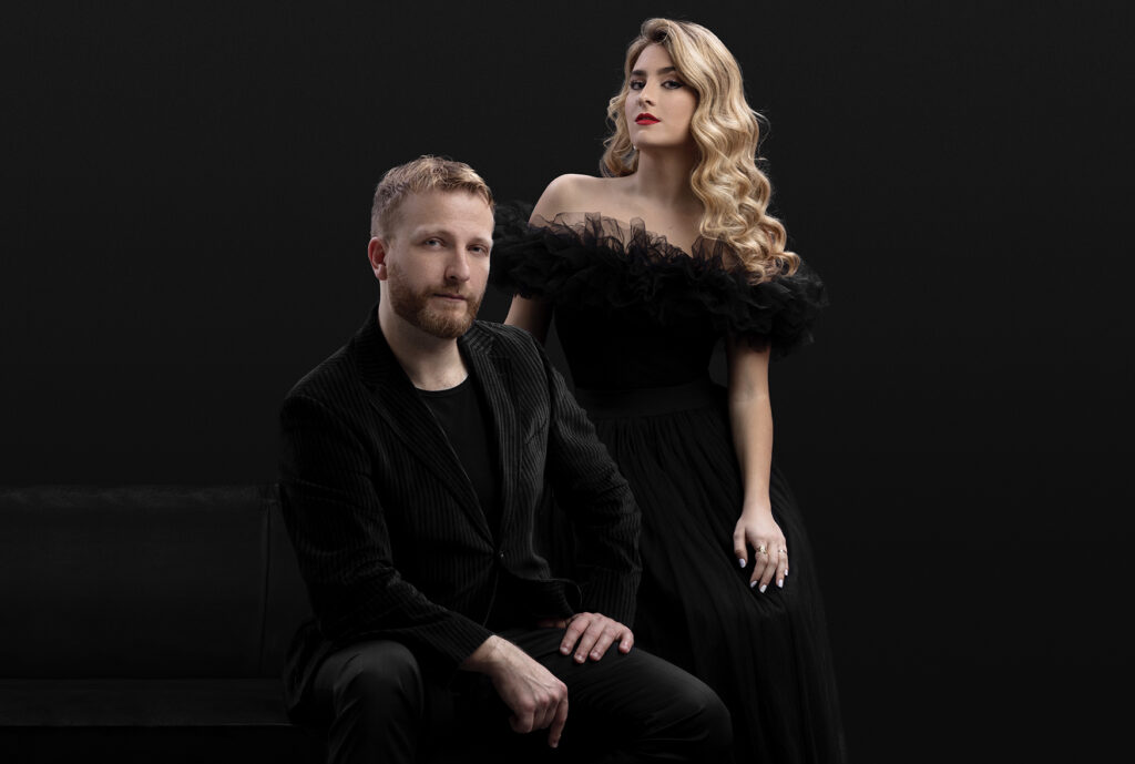 Sofía Esparza y el pianista Rinaldo Zhok