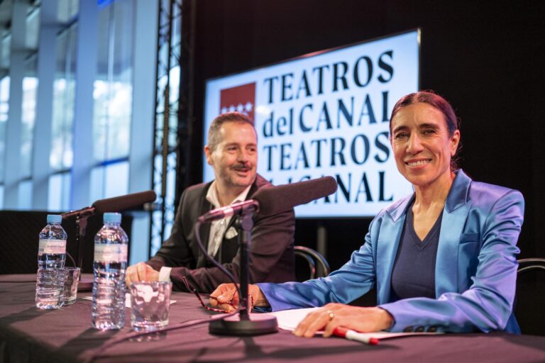 La directora artística, Blanca Li, y el director de gestión, Mariano de Paco, el pasado viernes por la mañana