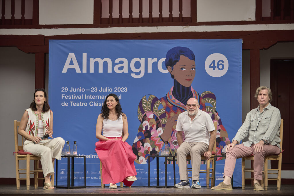 Momento de la presentación en el Corral de Comedias de Almagro