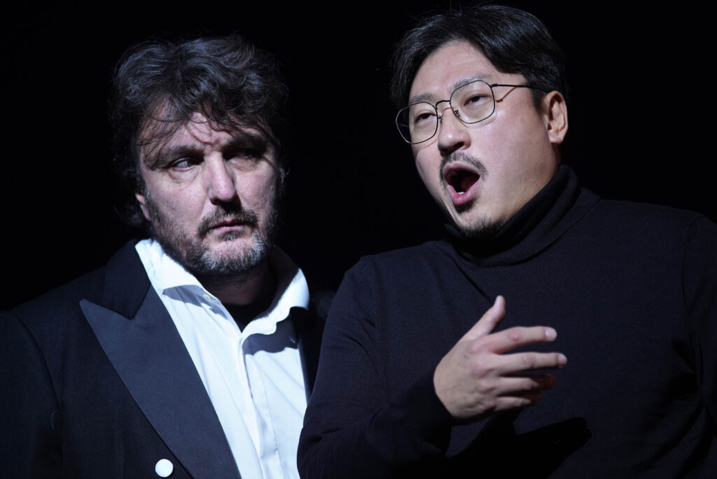 Ludovic Tézier (Rigoletto) y Simon Lim (Sparafucile)