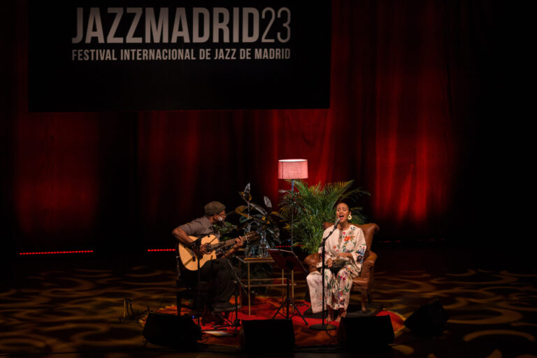Mayra Andrade en un momento de la actuación en JazzMadrid