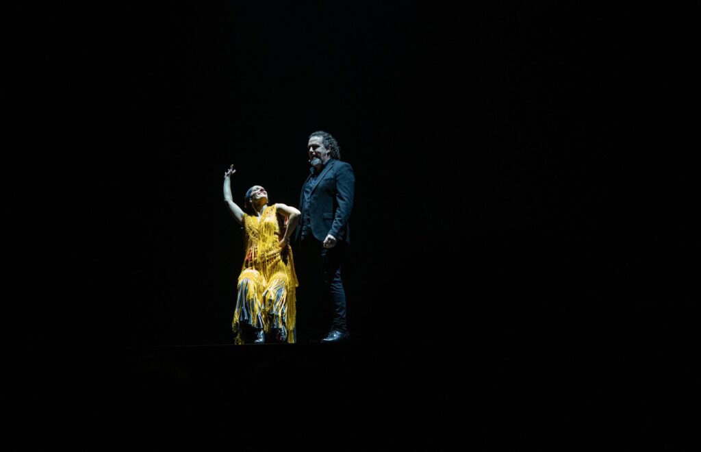 Una escena de Romancero del baile flamenco, que se estrena el 27 de abril en Teatros del Canal