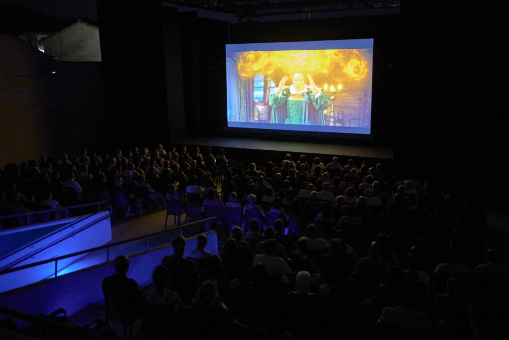 Imagen de la sala durante la proyección