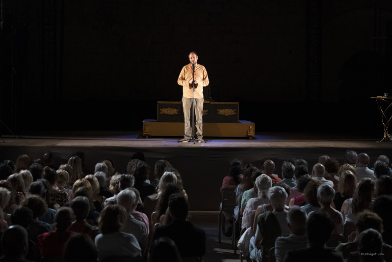 Javier Sahuquillo en la inauguración del festival el pasado 9 de julio