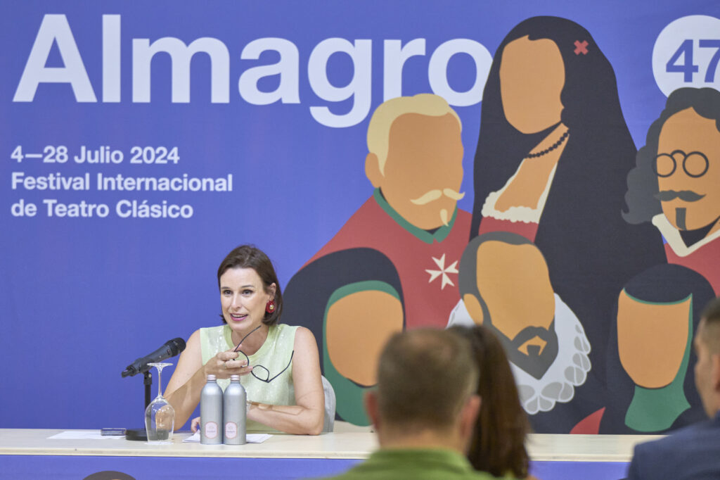 Irene Pardo, directora del Festival de Almagro, durante la rueda de prensa de balance de la 47ª edición de la cita cultural