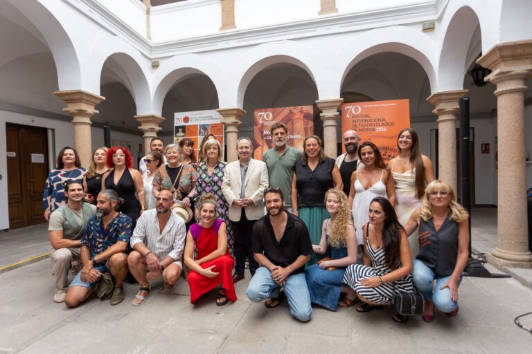 Imagen de la rueda de prensa ofrecida esta mañana en la sede del festival