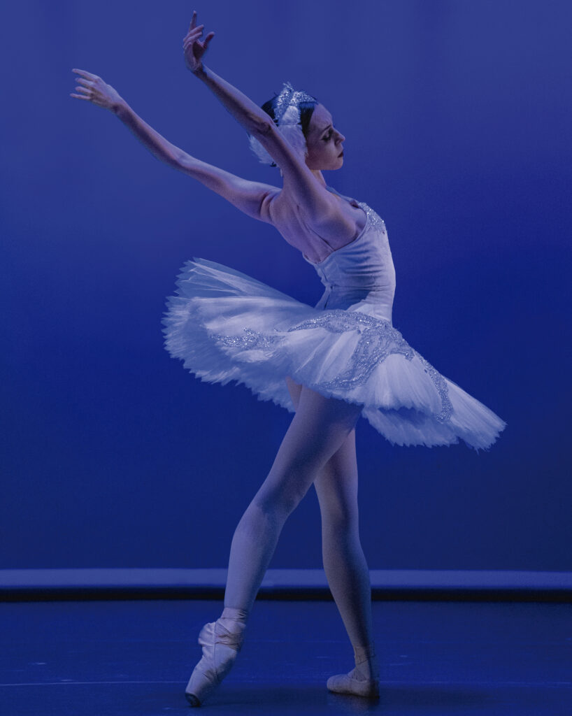 Ada González en el rol de Odette en El lago de los cisnes