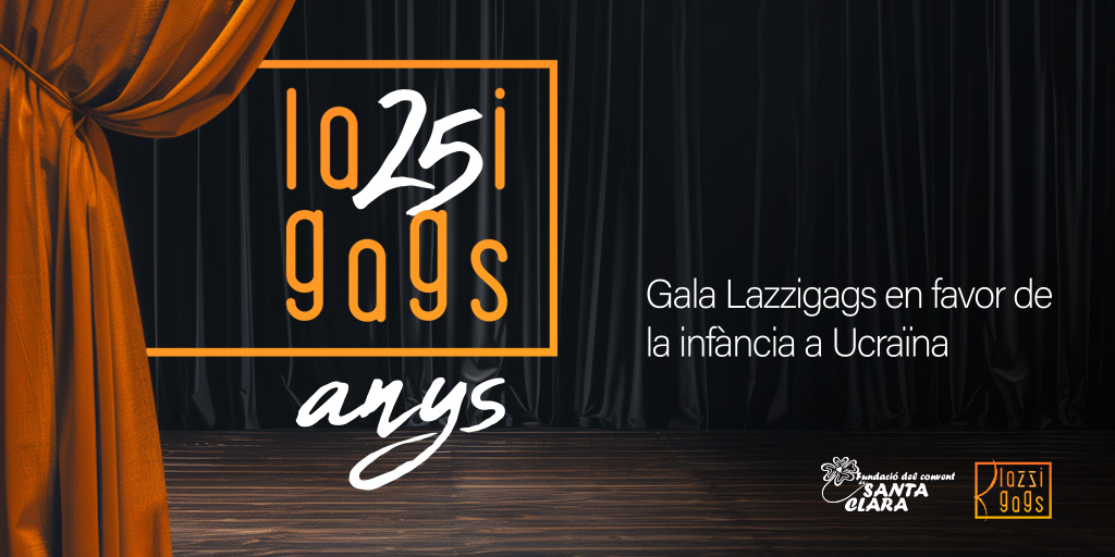 Imagen promocional de la Gala 25 años de la compañía Lazzigags