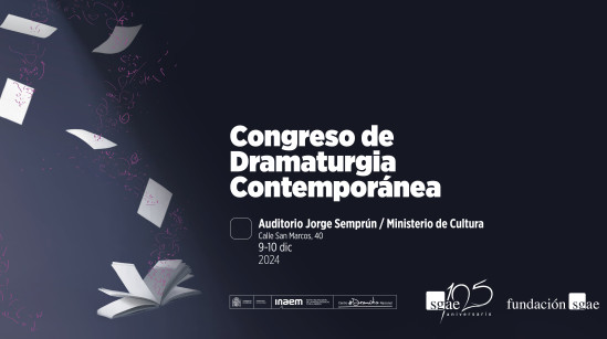 Imagen promocional del Congreso Dramaturgia Contemporanea 2024