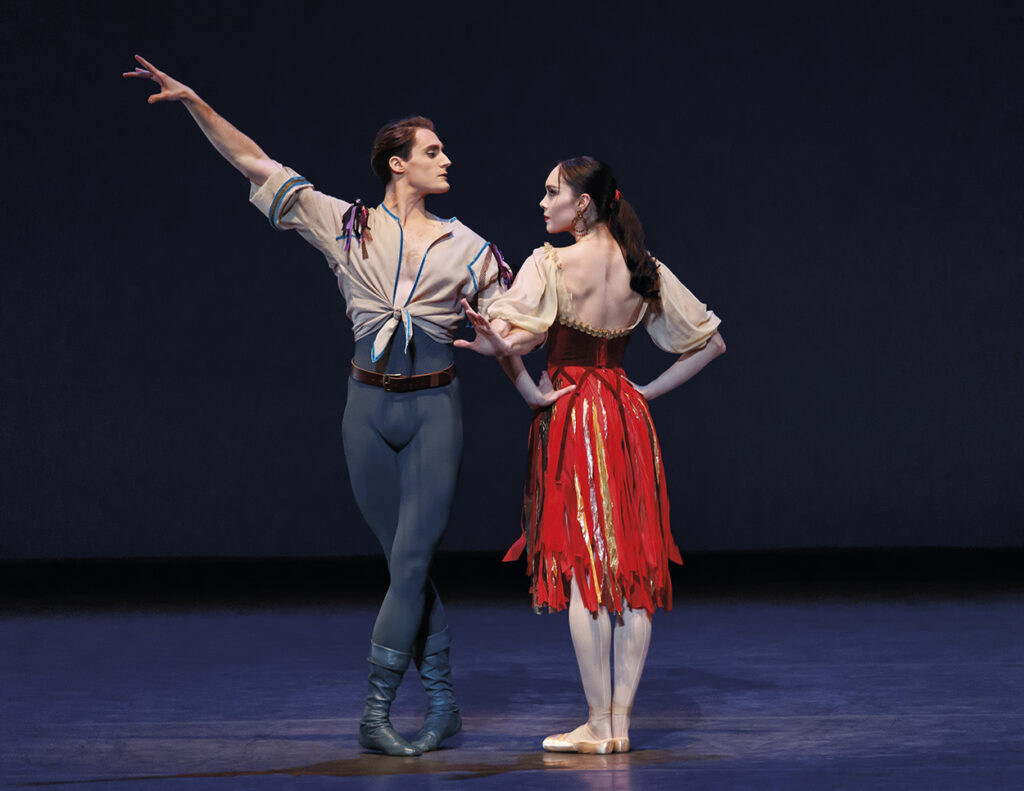 Aarón Sanz with Mira Nadon in George Balanchine’s Errante