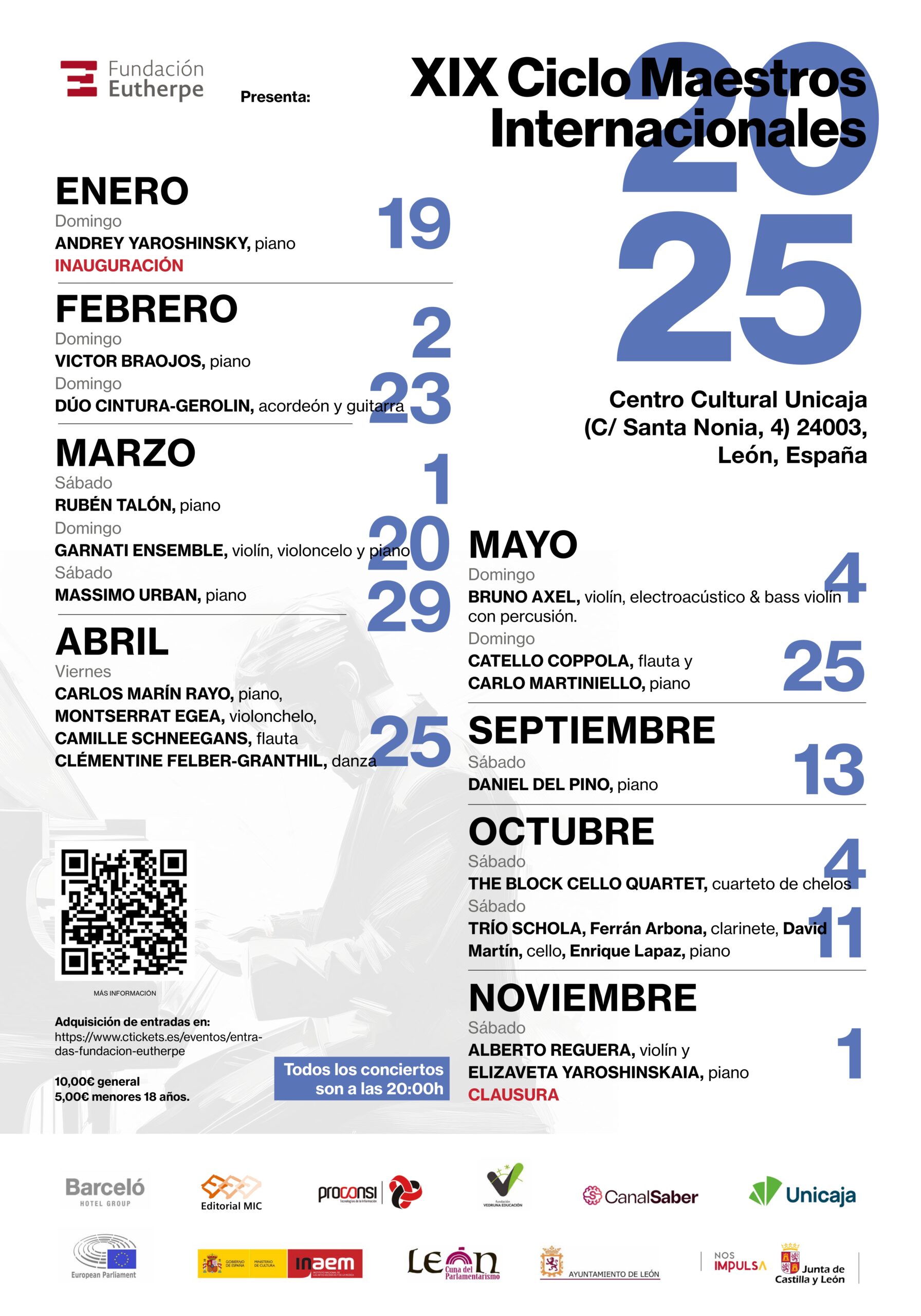 Programa de conciertos