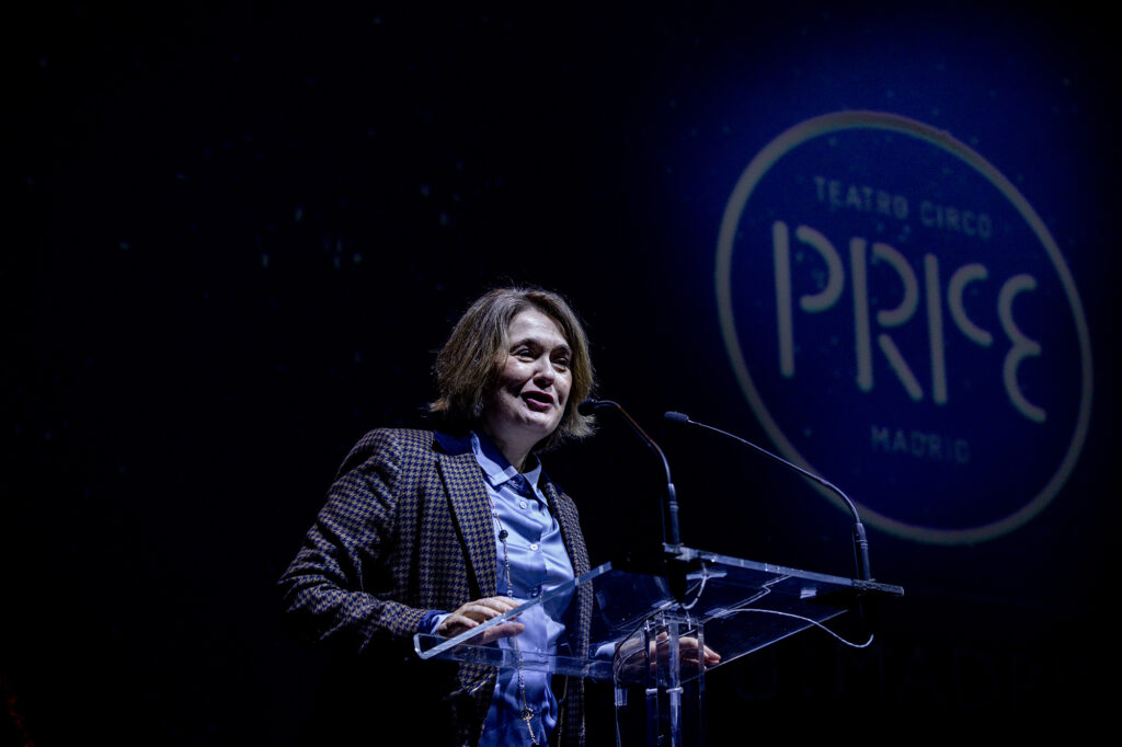 Marta Rivera de la Cruz durante su intervención